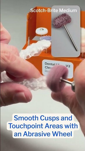 How-to Polish a Splint Chairside (No Lathe Available?) #formlabsdental #dentistry #dental3dprinting