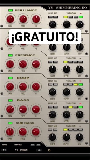 Shimmering EQ un EQ para modelado tonal y modulación para tus mezclas.