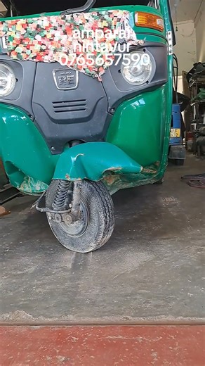Bajaj three wheel front accident, rear body repairing floor panel replacement
