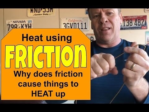 HEAT using Friction - Science Experiment (Thermodynamics with a hanger)