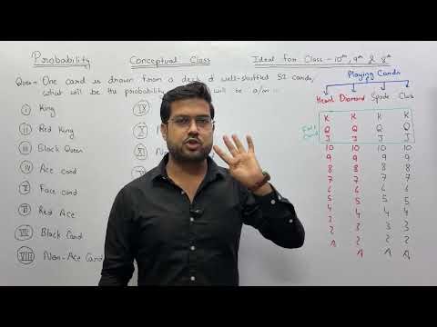 Playing Cards Probability in One Video | 15 Solved Questions | Class 10 , 9, 8
