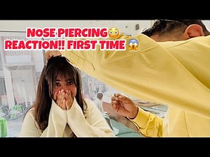 My First Nose Piercing 😳 | Real Reaction You Didn’t Expect 😱