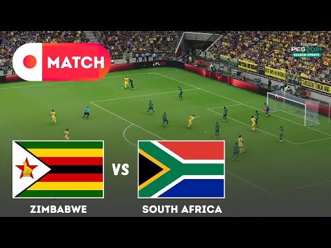 SOUTH AFRICA vs ZIMBABWE | Cup of Nations 2025 Match Simulation | eFootball PES 21 Gameplay