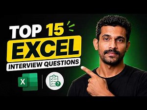 Top 15 Excel Interview Questions