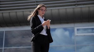 Stylish Business Woman Business Suit Glasses Stock Footage Video (100% Royalty-free) 1058359021 | Shutterstock