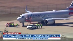 CLEARED TO FLY: Boeing’s troubled 737 Max has been cleared for takeoff. The planes were grounded more than a year and a half ago, following two deadly crashes. Now family members of some of the victims say the Max should stay grounded. https://cbsn.ws/3pI4z2W | CBS Evening News