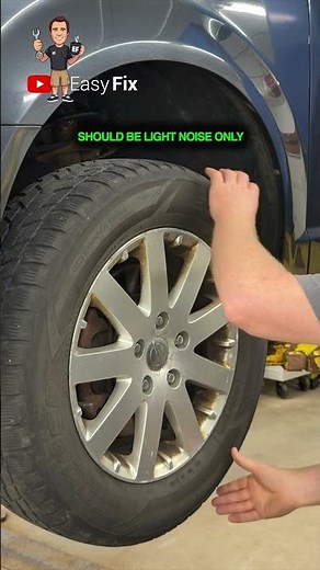 Normal Brake Pad Interference Sound with Brake Rotor when spinning wheels for wheel bearing testing