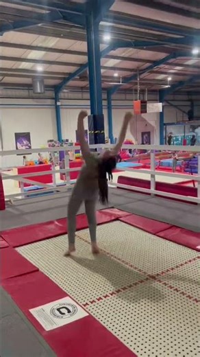 Round off back tuck on trampoline!