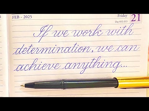 Cursive writing practice by ball pen video-22 | Handwriting by ball pen-22 ‪@calligraphy65‬