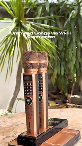 🎤 Magic Sing Diamond S-Class 🎤 ✨ Features: • 2 Wireless Microphones: Easy controls and LCD display to enhance your performance. • Karaoke App: Access 200,000 songs and latest hits on Apple Store & Google Play. •Unlimited Songs via Wi-Fi: Discover trending uploads and stream music/videos online. •Full HD 1080p: Stunning picture and video backgrounds. •Dual USB Port: View photos and videos on a larger screen. https://s.lazada.com.ph/s.kqpV4 Sing your heart out on this beautiful day! 😍 Shop toda