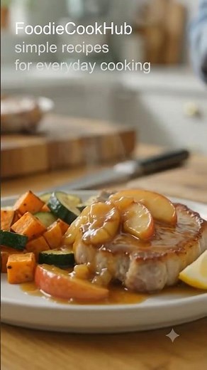 Easy Pork Chops with Apple Sauce Recipe