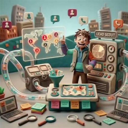 Claymation animation LeadScout
