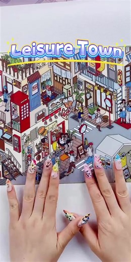 ASMR 3D Scene Stickers - Leisure Town Experience