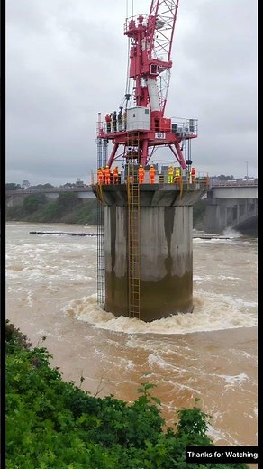Building a Bridge in the Middle of a Flood #Construction