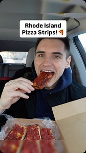 Finding EVERY Style of Pizza: Rhode Island Pizza Strips • I’m traveling across America to find every single local style of pizza! Today, we’re at D. Palmieri’s (@dpalmierisbakery) in Johnston, Rhode Island for some Pizza Strips! Check out @ericjohnpizzaart for the pizza designs I mentioned! • #rhodeisland #pizzatour #foodie #pizza #reels | Josh Slavin