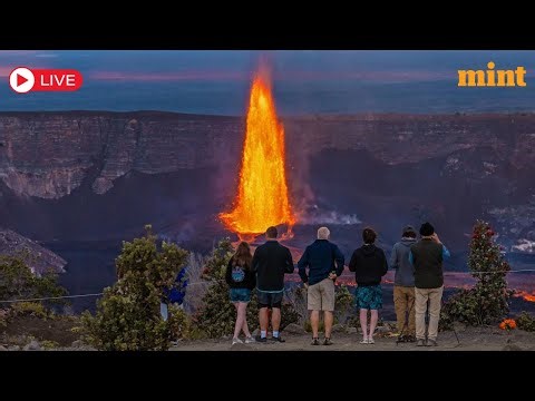 Kilauea Volcano Eruption Live | 42nd Kilauea eruption episode begins; fountains up to 1,200 ft. high