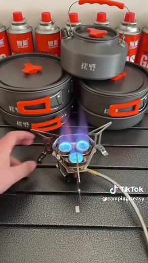 The Camping Is Easy 3-Burner High Power Gas Stove is ready to heat up just about anything you want. From boiling water to heating cast irons for cooking, our high-powered stove can handle it! #campingfood #cookingoutside #gasstove #easycampingmeals