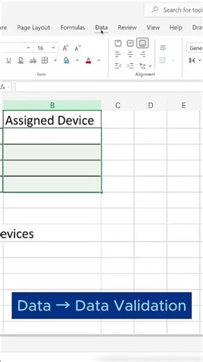 Stop manual typing in Excel, Use Dropdown instead #excel #exceltips #exceltricks