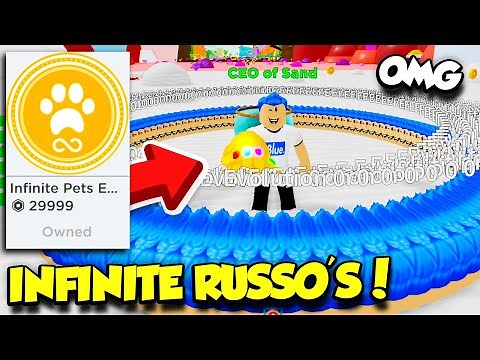 Buying The $30,000 ROBUX Infinite Pet Gamepass In Sand Simulator!! *INFINITE RUSSO'S* (Roblox)