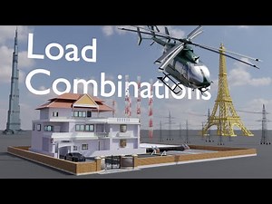 Civil Engineering: Load Combinations on different type of Structures (3D Animation)