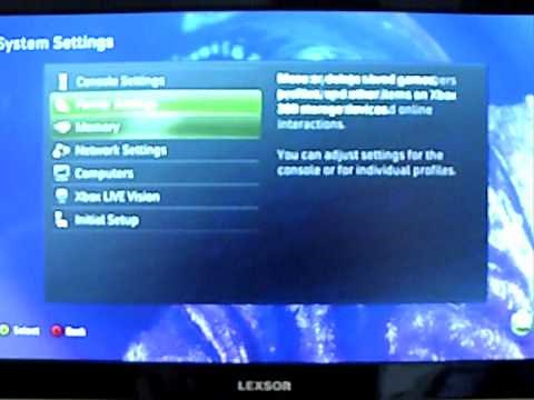 USB Memory Stick into Xbox 360 set-up