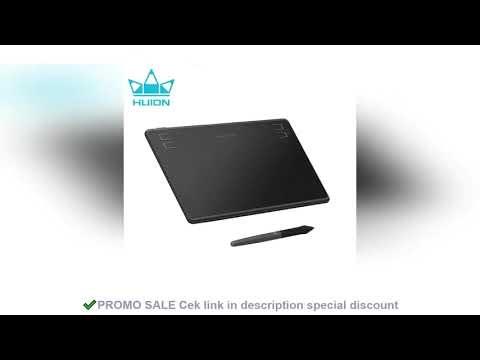 Huion HS64 6x4 Inch Graphics Tablet Ultrathin Drawing Tablet PW100 Battery-Free Pen Tablet Customize