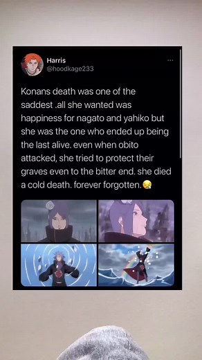 Konan's Tragic Last Moments Before Death in Naruto Shippuden