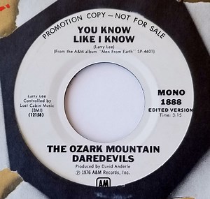 The Ozark Mountain Daredevils - You Know Like I Know