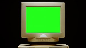 Old Computer Green Chroma Key Screen Stock Footage Video (100% Royalty-free) 1093875605 | Shutterstock