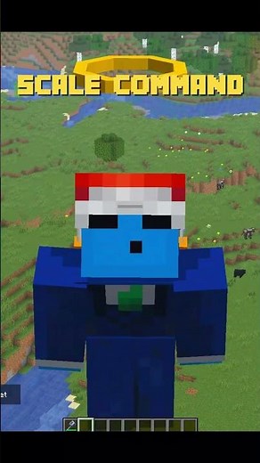 SCALE COMMAND IN MINECRAFT #minecraft #minecraftshorts