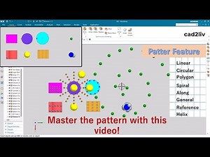 NX Modeling | #Pattern Feature | how to use Pattern Features in NX | #nxtutorials | NX CAD | Cad2liv