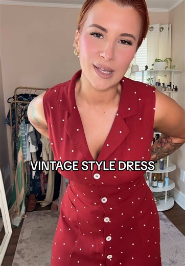 Chic Vintage Button Down Summer Dress for Women