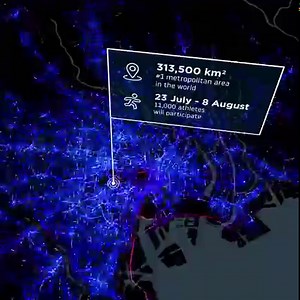 9.7K views · 107 reactions | Let the games begin: Can you guess which city’s traffic is shown here? Hint: It wins the gold medal for most populous city on earth, and this summer the world will be tuned in and talking about it. #MapFactMonday | TomTom | Facebook