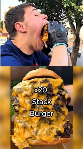 World's LARGEST MOUTH Gape! 🤯 Issac Johnson Record Burger Stack Challenge