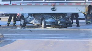 1 dies in Cleveland crash between semi and SUV