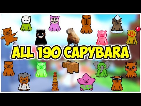 [ALL] How to get ALL 190 CAPYBARA in Find the Capybara | Roblox