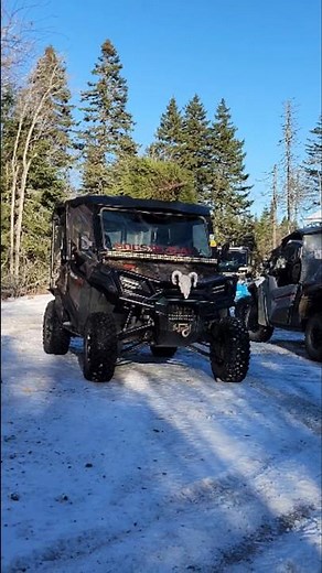 Winter trail riding in New Brunswick Canada #sxs #utv #atv #winter #trailriding