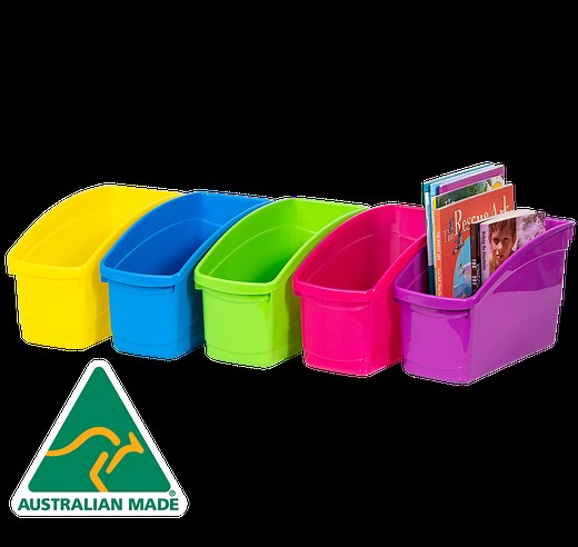 Plastic Book and Storage Tubs