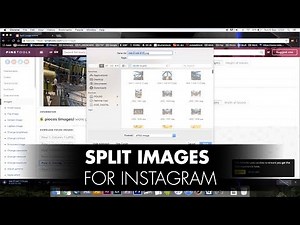 Split images for Instagram Mosaics with PineTools Split Image