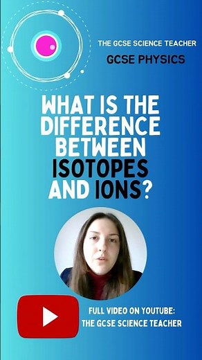 Isotope vs. ions #physics #chemistry #studywithme #aqachemistry #aqaphysics #science #gcse #stem