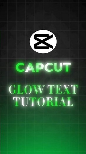 Easy Glow Text Animation in Capcut #shorts