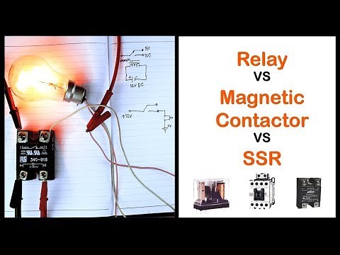 Relay vs Magnetic Contactor vs SSR Working Principle and Application