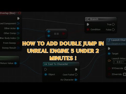 How To Make your Unreal Engine character Double-Jump in under 2 minutes!