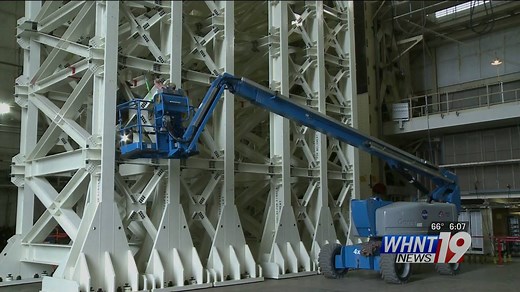 4.1K views · 56 reactions | Towering over the trees at Redstone Arsenal , a new SLS rocket test stand is nearing completion. Researchers say it's critical for the journey to Mars. WHNT News 19s Chris Davis got a rare tour of the test facilities. | Team Redstone | Facebook