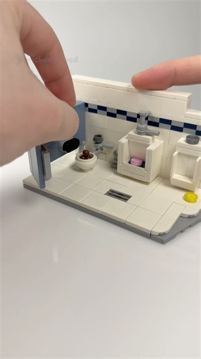 I built a LEGO bathroom 🚽 #lego #toilet #bathroom