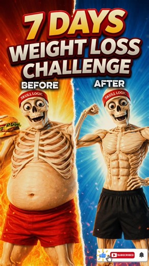 7 Days weight loss challenge #ytshorts #viralshort #viral #gym #weightloss