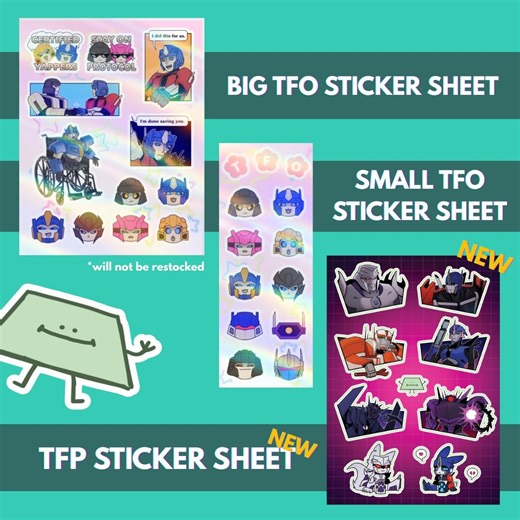 Transformers Sticker Sheets - Etsy