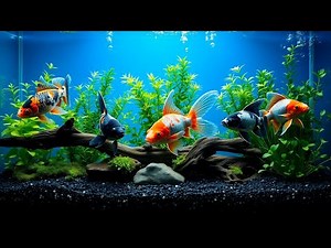 Aquarium Ambience with Bubbles | Calming Fish Tank Sounds for Stress Relief