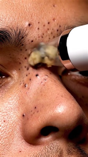 Massive Nose Blackhead Suction | Realistic ASMR Clean-Up #macroasmr #satisfying #blackheadcaique