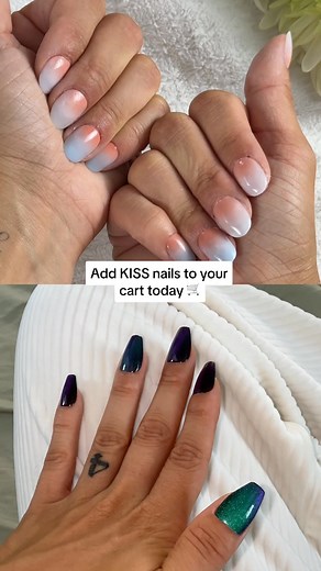 Leaves aren’t the only fall drop! Try on this season’s standout nail trends with KISS! Each set lasts up to 14 days 🍂✨ | Kiss Nails